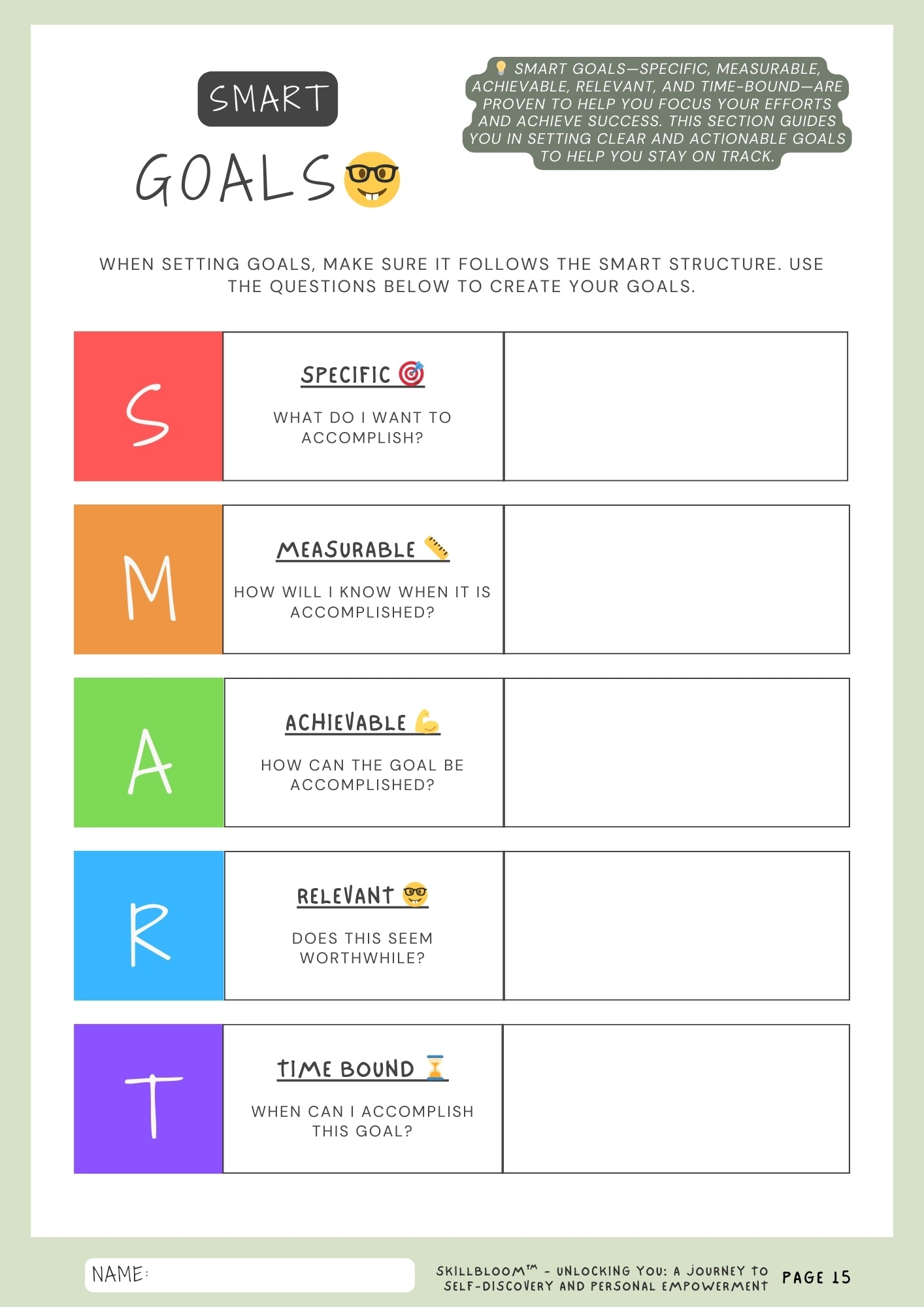 Free SMART Goal Template | Achieve Your Goals with Clarity